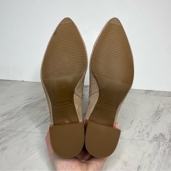 New! Blondo Tasel Tan Suede Pointy Toe Bootie 7M - Picture 13 of 14